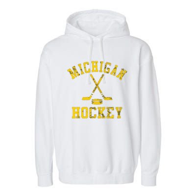 Michigan Hockey Garment-Dyed Fleece Hoodie