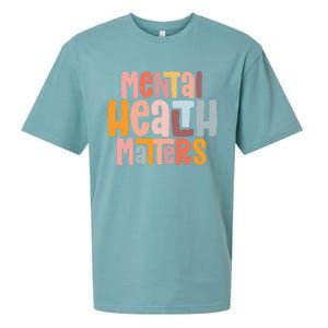 Mental Health Matters Tal Health Awareness Illness Gift Sueded Cloud Jersey T-Shirt