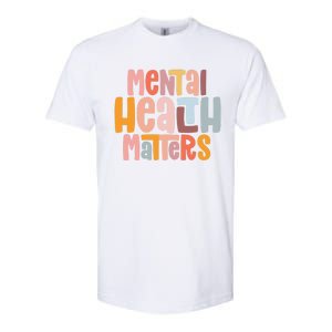 Mental Health Matters Tal Health Awareness Illness Gift Softstyle CVC T-Shirt