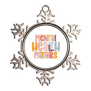 Mental Health Matters Tal Health Awareness Illness Gift Metallic Star Ornament