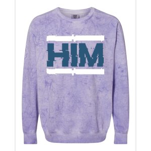 Match Him Colorblast Crewneck Sweatshirt