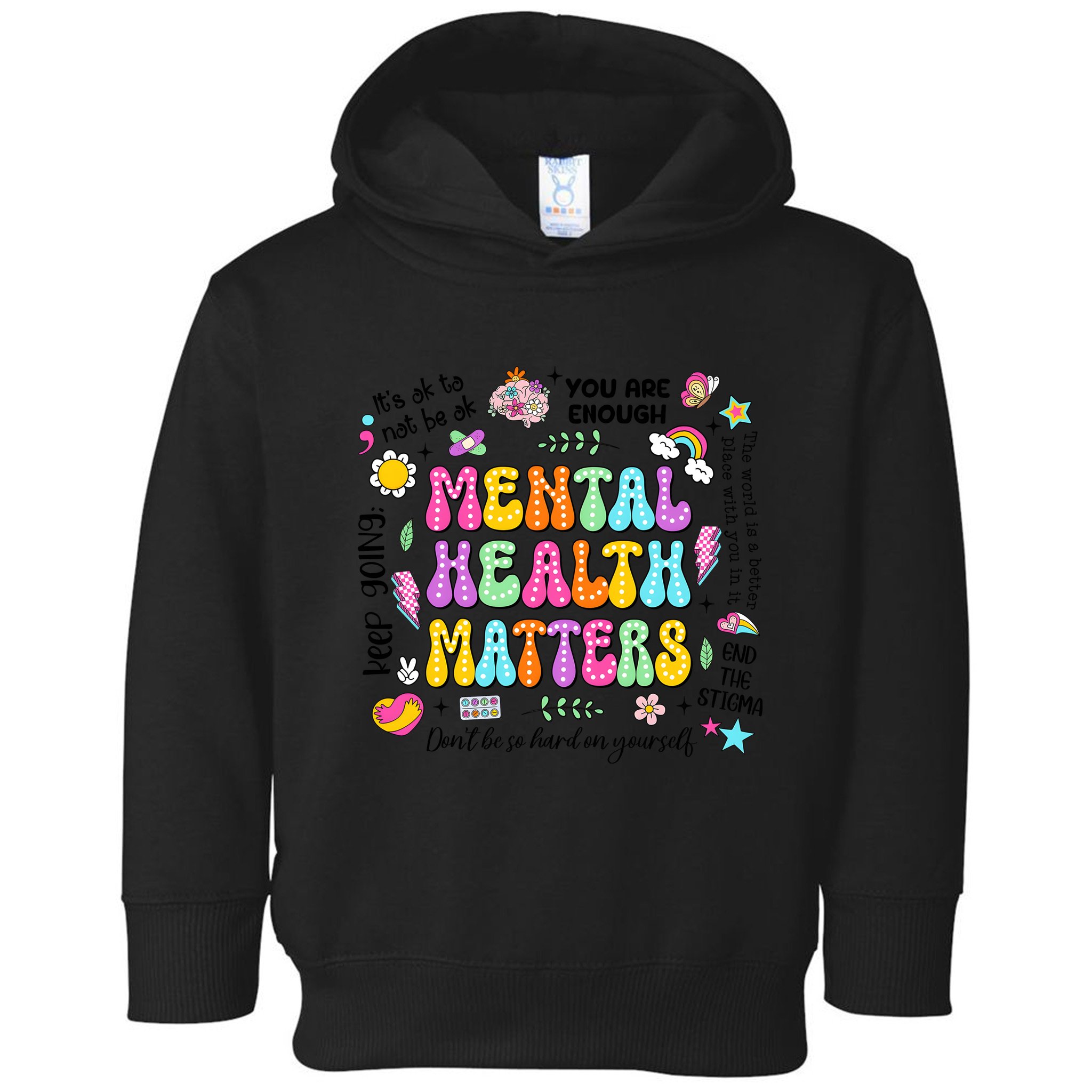 Mental Health Matters Quote Toddler Hoodie