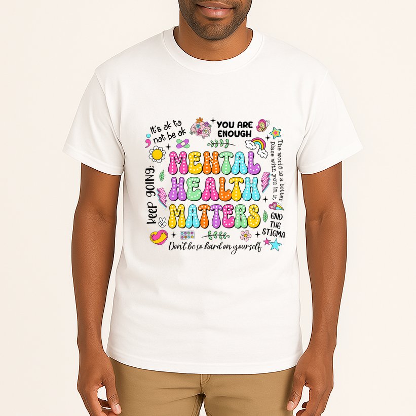 Mental Health Matters Quote Tall T-Shirt