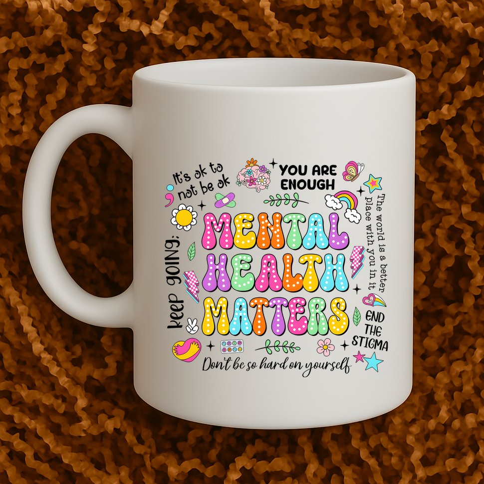 Mental Health Matters Quote Mug