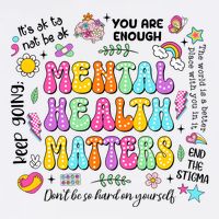 Mental Health Matters Quote Mesh Reversible Basketball Jersey Tank