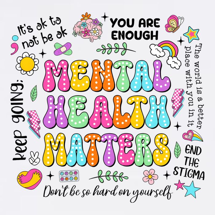Mental Health Matters Quote Mesh Reversible Basketball Jersey Tank