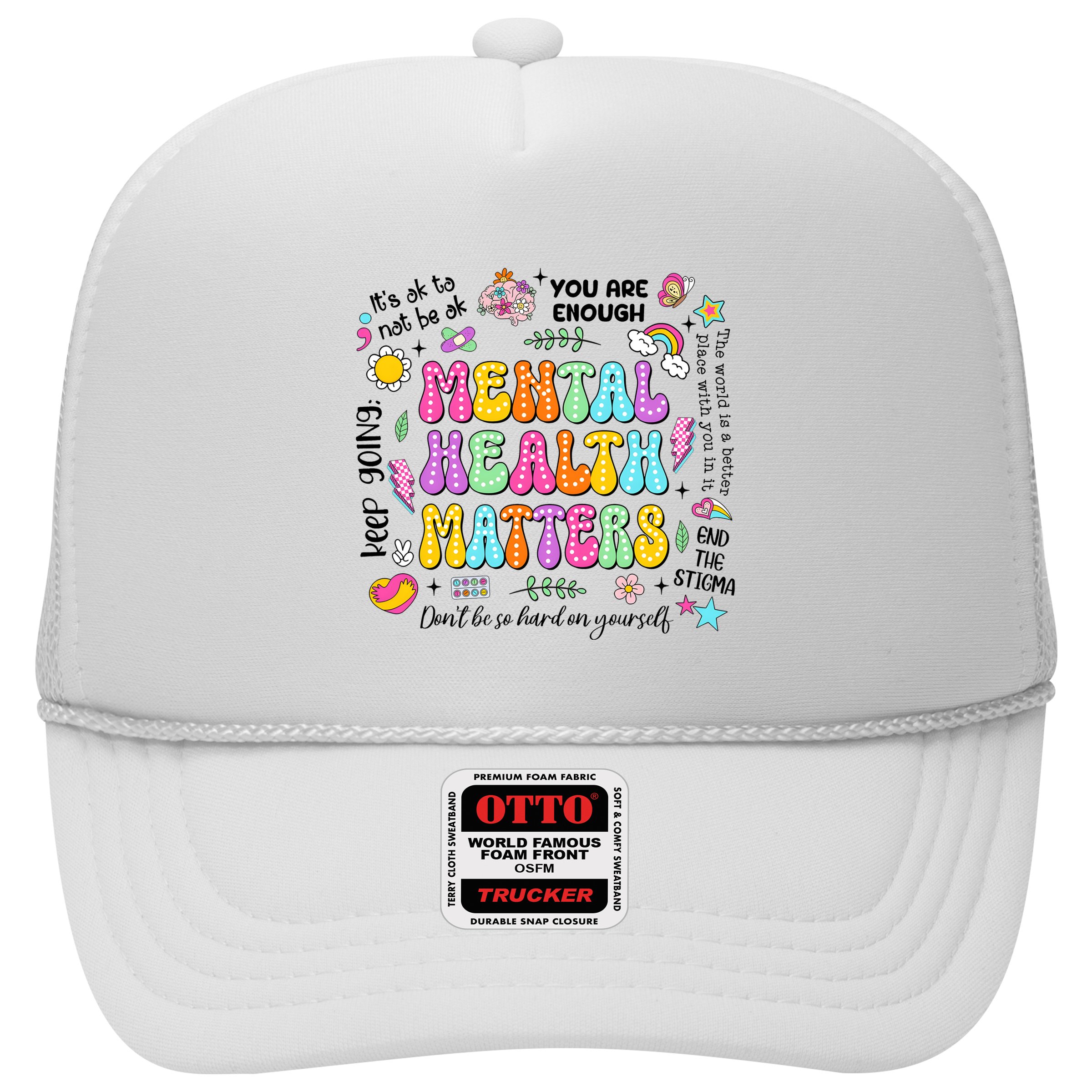 Mental Health Matters Quote Hat