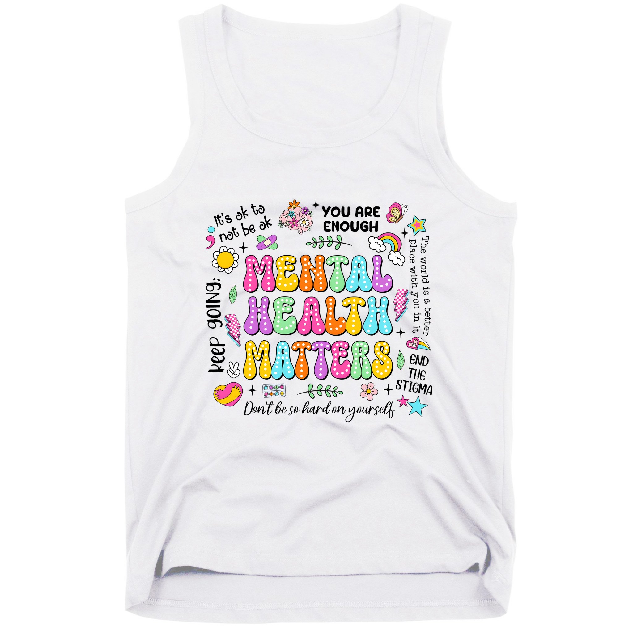 Mental Health Matters Quote Tank Top