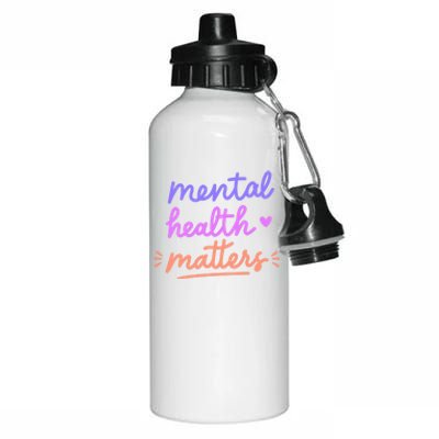 Mental Health Matters Gift Aluminum Water Bottle