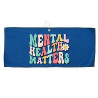 Mental Health Matters End The Stigma Large Microfiber Waffle Golf Towel