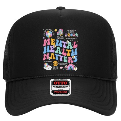 Mental Health Matters Human Brain Illness Awareness Trucker Hat