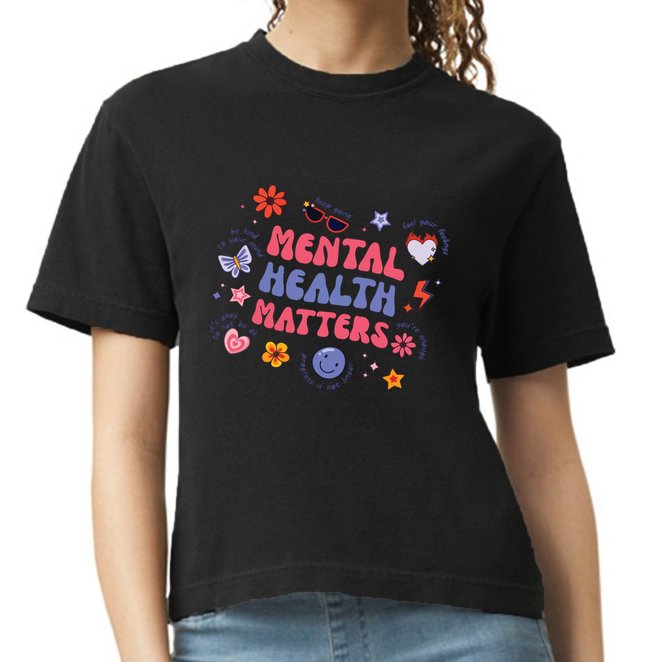 Mental Health Matters Comfort Colors Boxy T-Shirt