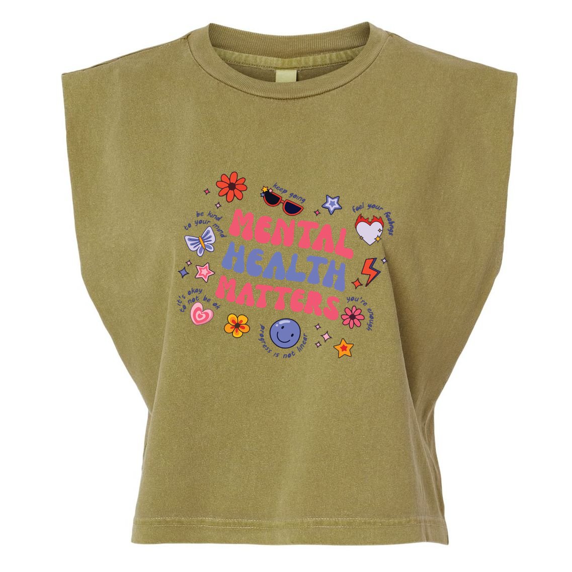 Mental Health Matters Garment-Dyed Women's Muscle Tee