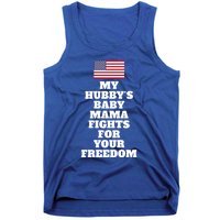 My Hubbys Mama Fights For Freedom Couple Spouse Joke Gift Tank Top