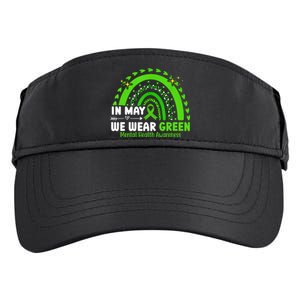 Mental Health Matters We Wear Green Mental Health Awareness Adult Drive Performance Visor