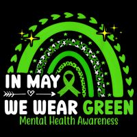 Mental Health Matters We Wear Green Mental Health Awareness 16 in Basic Backpack