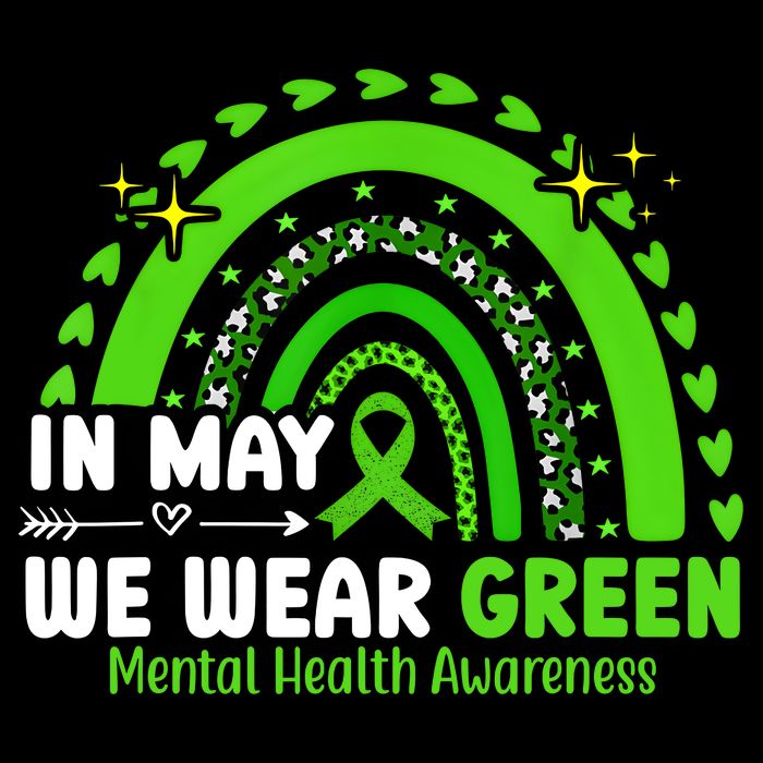 Mental Health Matters We Wear Green Mental Health Awareness 16 in Basic Backpack