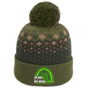 Mental Health Matters We Wear Green Mental Health Awareness The Baniff Cuffed Pom Beanie