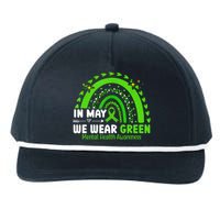 Mental Health Matters We Wear Green Mental Health Awareness Snapback Five-Panel Rope Hat