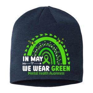 Mental Health Matters We Wear Green Mental Health Awareness Sustainable Beanie