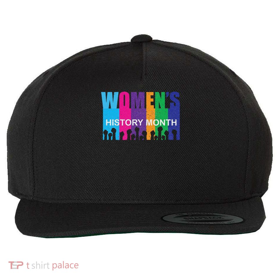 March History Month Retro Distressed Wool Snapback Cap