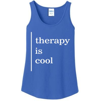 Mental Health Matters Therapy Is Cool Awareness Positive Gift Ladies Essential Tank