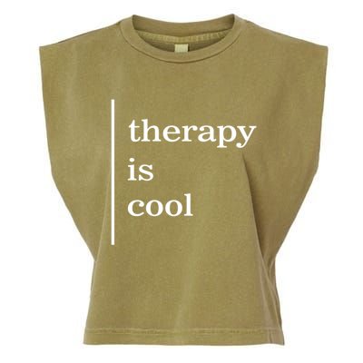 Mental Health Matters Therapy Is Cool Awareness Positive Gift Garment-Dyed Women's Muscle Tee