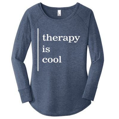 Mental Health Matters Therapy Is Cool Awareness Positive Gift Women's Perfect Tri Tunic Long Sleeve Shirt