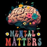 Mental Health Matters Brain Illness Awareness Vintage Groovy Performance Shirt