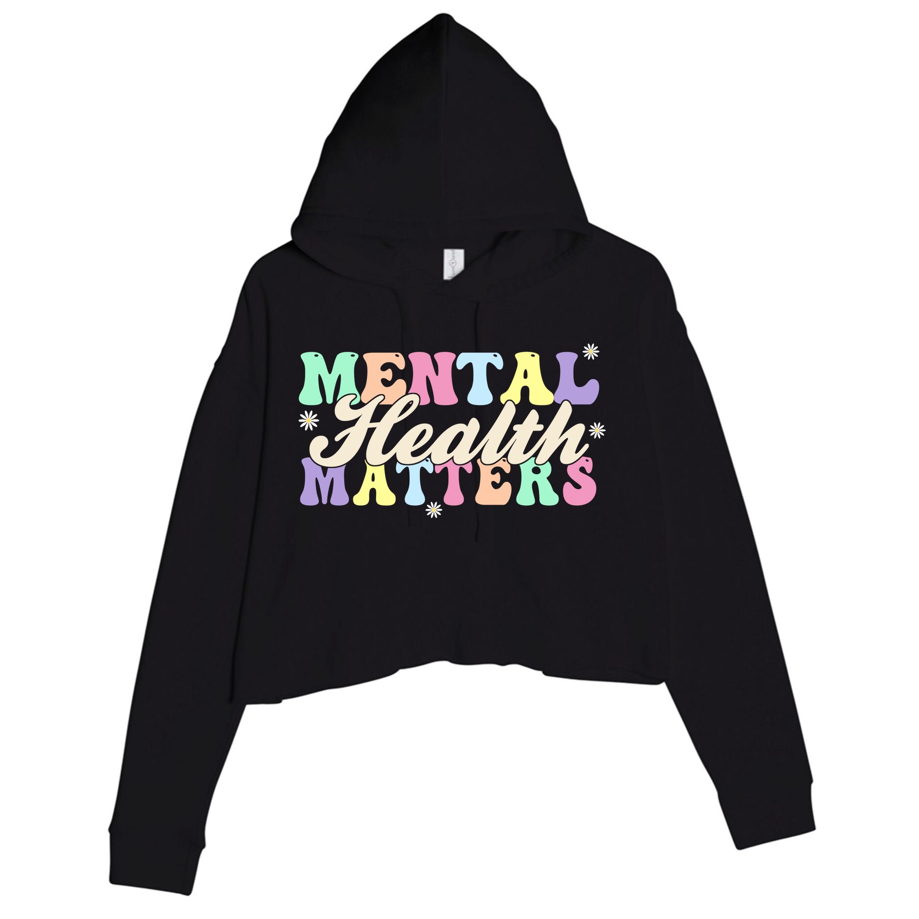 Mental Health Matters Crop Fleece Hoodie