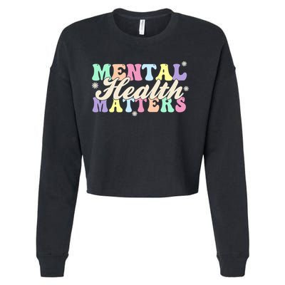 Mental Health Matters Cropped Pullover Crew