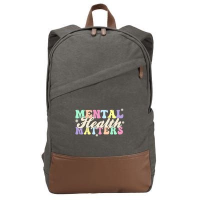 Mental Health Matters Cotton Canvas Backpack