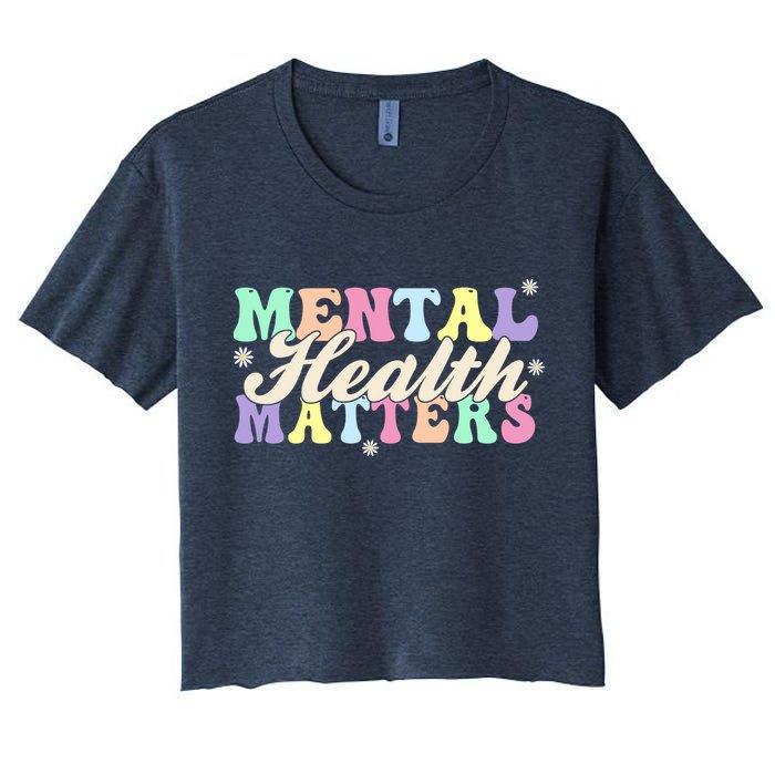 Mental Health Matters Women's Crop Top Tee