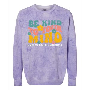 Mental Health Matters End The Stigma Mental Health Awareness Colorblast Crewneck Sweatshirt