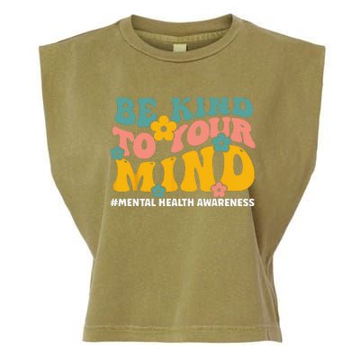 Mental Health Matters End The Stigma Mental Health Awareness Garment-Dyed Women's Muscle Tee