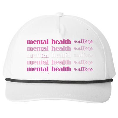 Mental Health Matter Snapback Five-Panel Rope Hat