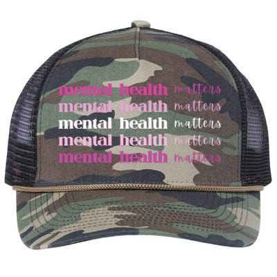 Mental Health Matter Retro Rope Trucker Hat Cap