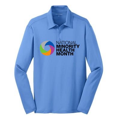 Minority Health Month Gift Cool Gift National Minority Health Month Cool Gift Silk Touch Performance Long Sleeve Polo