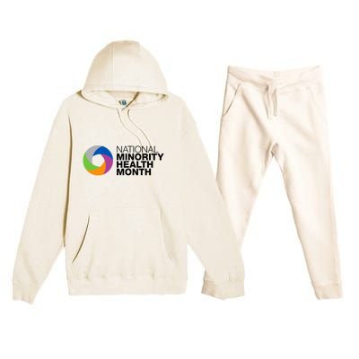 Minority Health Month Gift Cool Gift National Minority Health Month Cool Gift Premium Hooded Sweatsuit Set