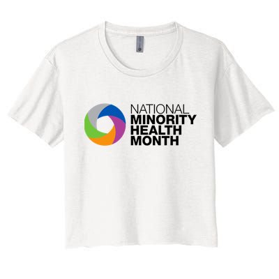 Minority Health Month Gift Cool Gift National Minority Health Month Cool Gift Crop Top