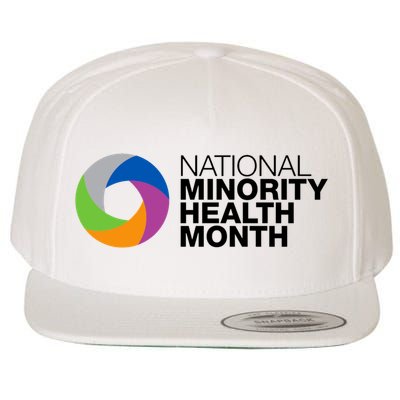 Minority Health Month Gift Cool Gift National Minority Health Month Cool Gift Wool Snapback Cap