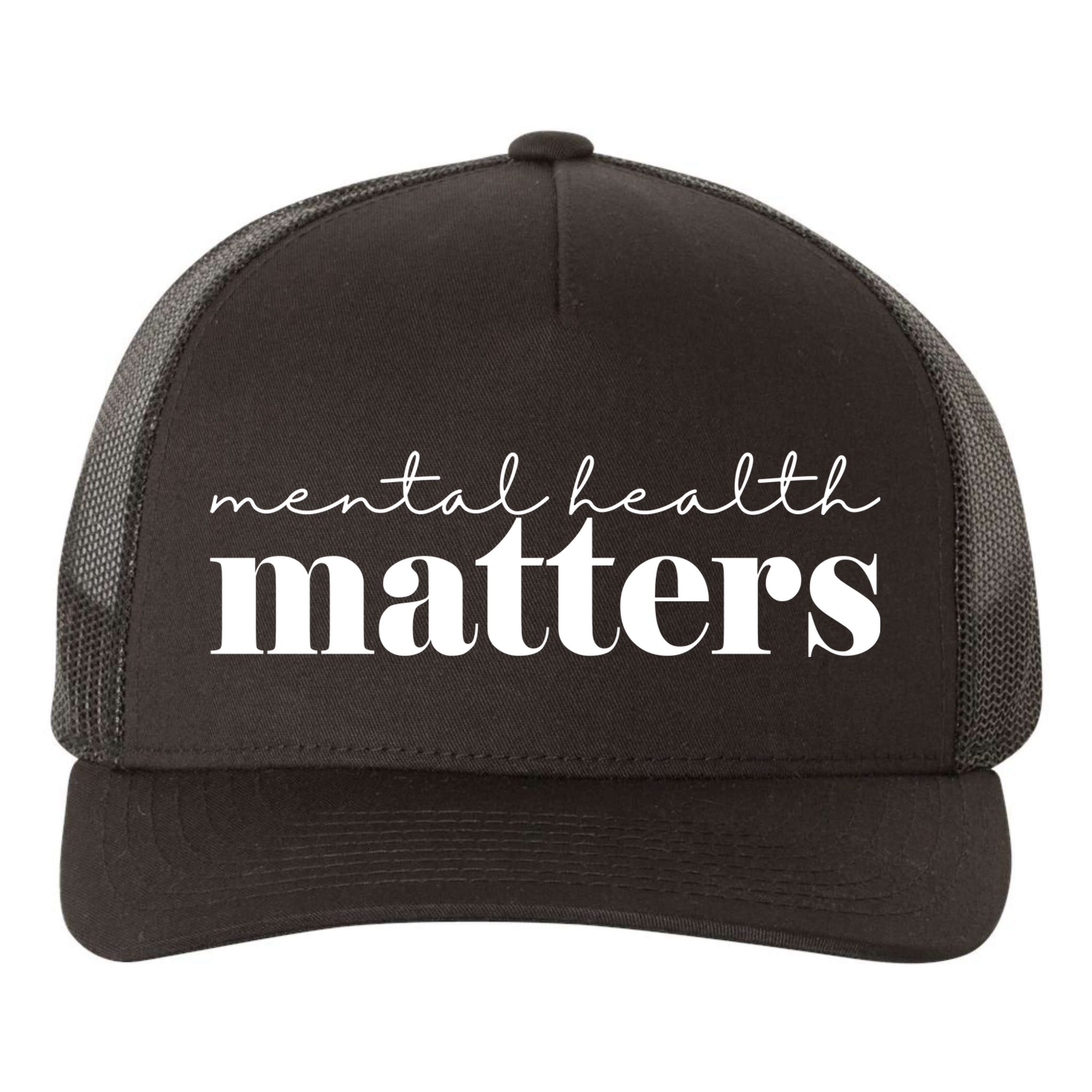 Mental Health Matters Awareness Yupoong Adult 5-Panel Trucker Hat