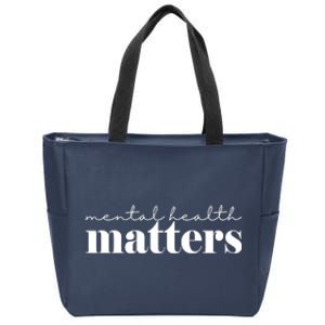 Mental Health Matters Awareness Zip Tote Bag