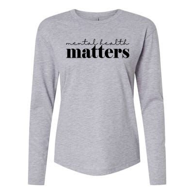 Mental Health Matters Awareness Womens Cotton Relaxed Long Sleeve T-Shirt