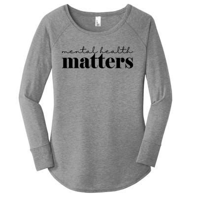 Mental Health Matters Awareness Women's Perfect Tri Tunic Long Sleeve Shirt