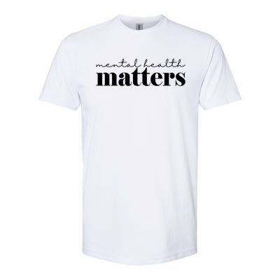 Mental Health Matters Awareness Softstyle® CVC T-Shirt