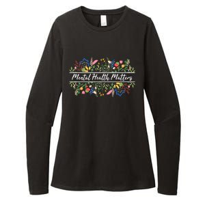 Mental Health Matters Floral Wildflowers Womens CVC Long Sleeve Shirt