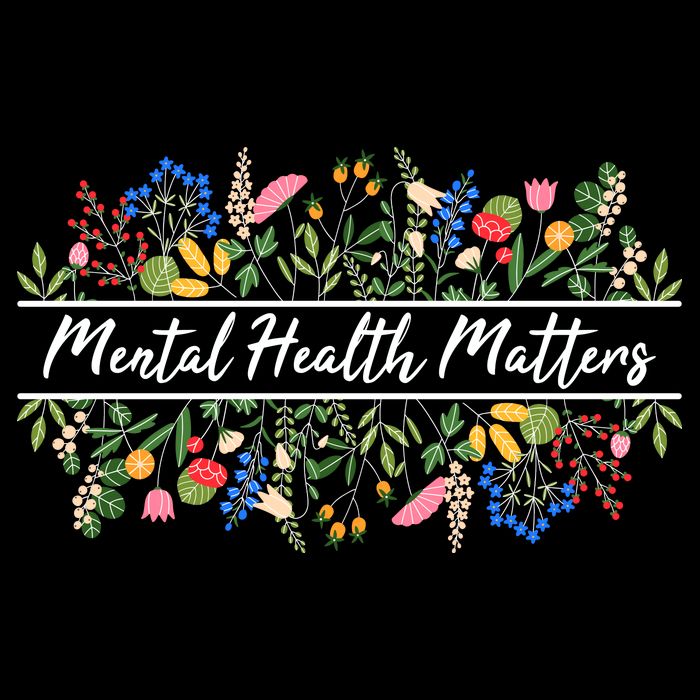 Mental Health Matters Floral Wildflowers Flatbill Hat