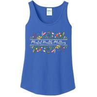 Mental Health Matters Floral Wildflowers Ladies Essential Tank