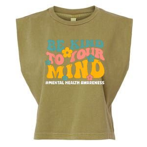 Mental Health Matters End The Stigma Mental Health Awareness Garment-Dyed Women's Muscle Tee